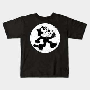 Felix The Cat Walking Whistle Kids T-Shirt